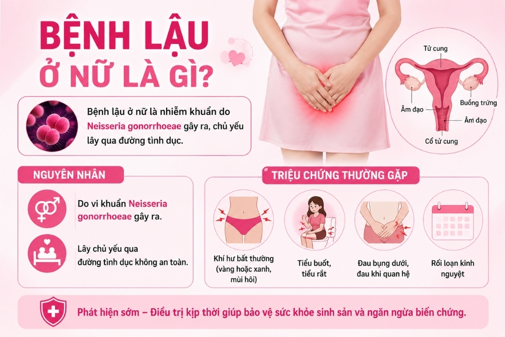 Biểu Hiện Bệnh Lậu Ở Nữ Và Những Biến Chứng Nguy Hiểm Có Thể Gặp Phải
