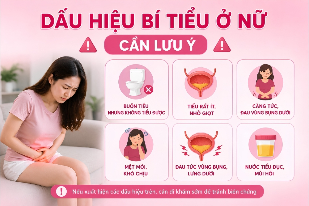 Những Bệnh Lý Thường Gặp Gây Bí Tiểu Ở Nữ