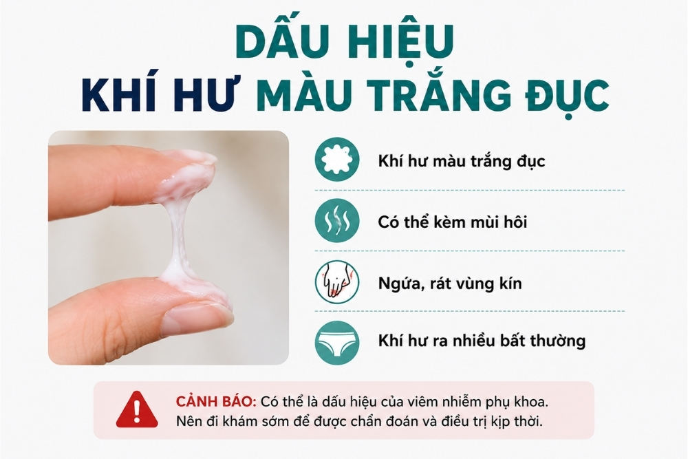 Khí Hư Có Màu Trắng Đục Và Những Ảnh Hưởng Đến Sức Khỏe Sinh Sản