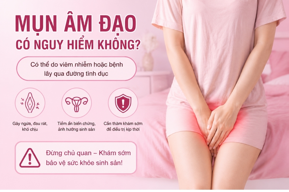 Mụn âm đạo có nguy hiểm không? Những điều chị em cần biết