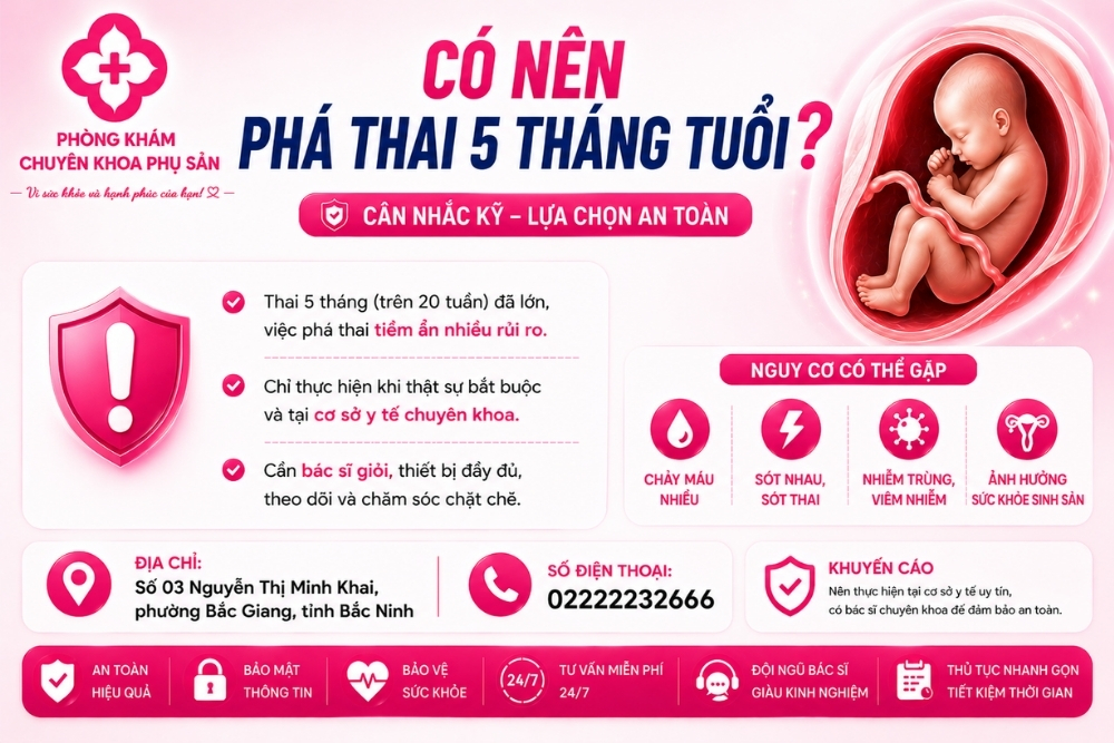 Phá Thai 5 Tháng Có Nguy Hiểm Không? Chuyên Gia Giải Đáp Chi Tiết