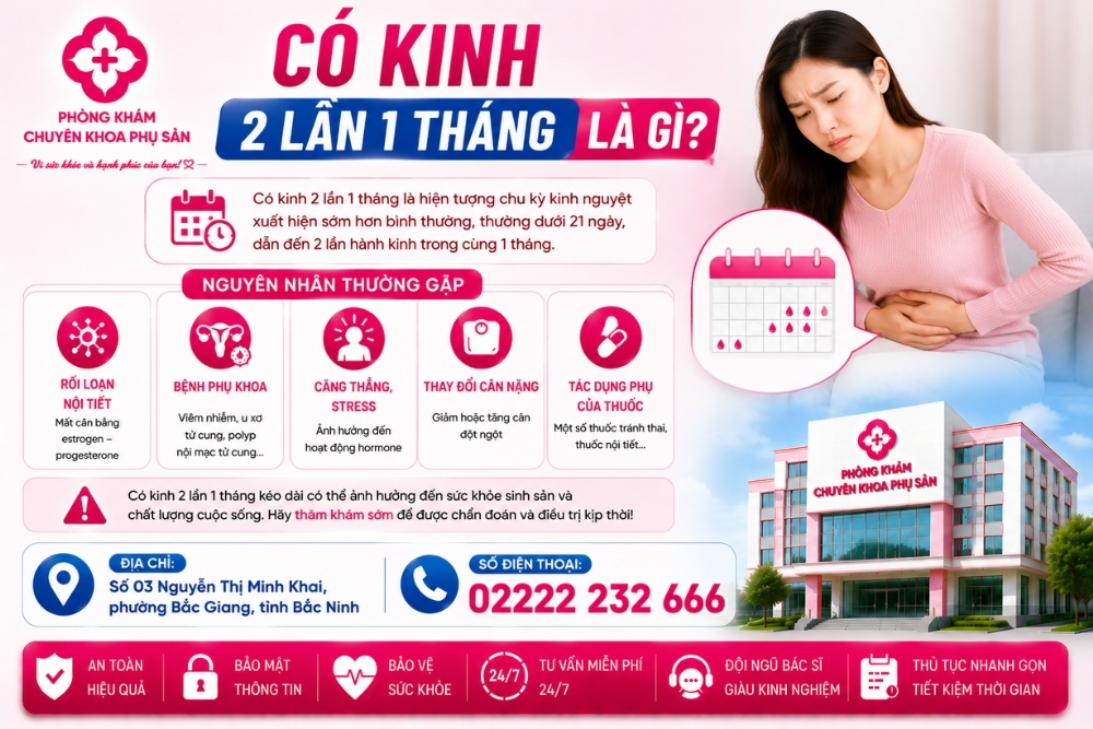 Có Kinh 2 Lần 1 Tháng: Dấu Hiệu Sinh Lý Bình Thường Hay Cảnh Báo Bệnh Lý Phụ Khoa?