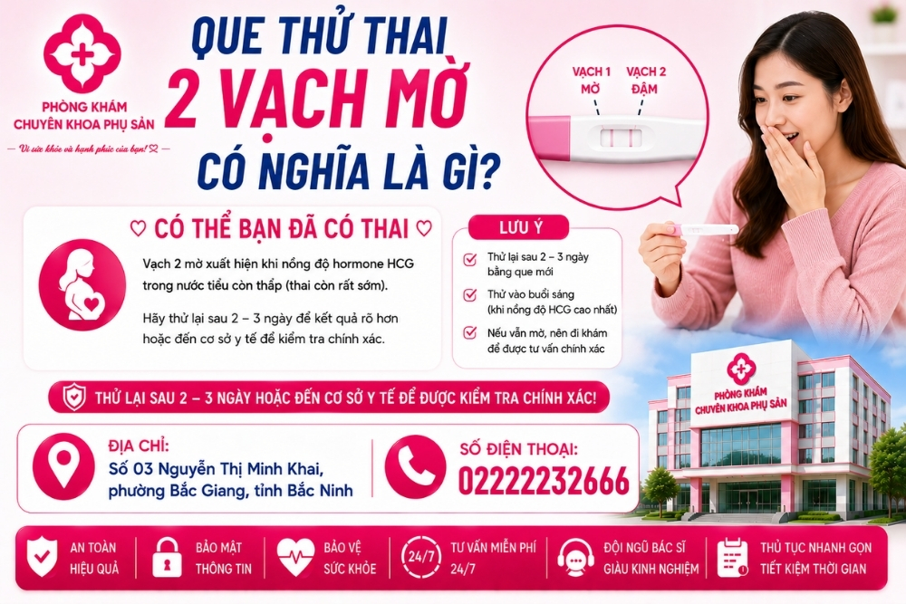 Vì sao que thử thai  2 vạch mờ nhạt? Giải đáp từ chuyên gia