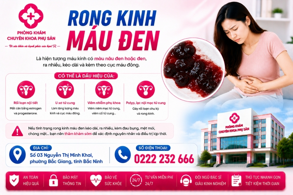 Rong kinh máu đen: Cảnh báo đỏ về sức khỏe sinh sản chị em không được ngó lơ!